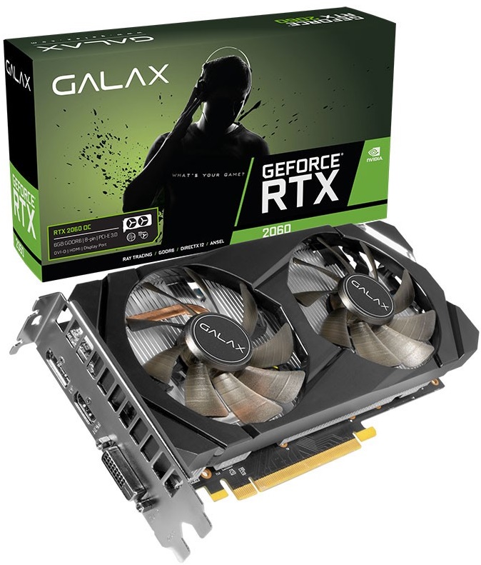 Galax NVIDIA GeForce RTX 2060 1-Click OC 26NRL7HPX7OC 6 GB 192 Bit GDDR6 Ekran Kartı