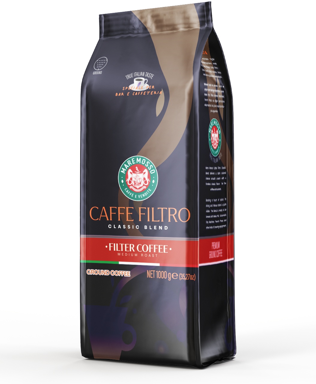 Mare Mosso Caffe Filtro Clasico Taze Kavrulmuş Klasik Filtre Kahve 1 KG