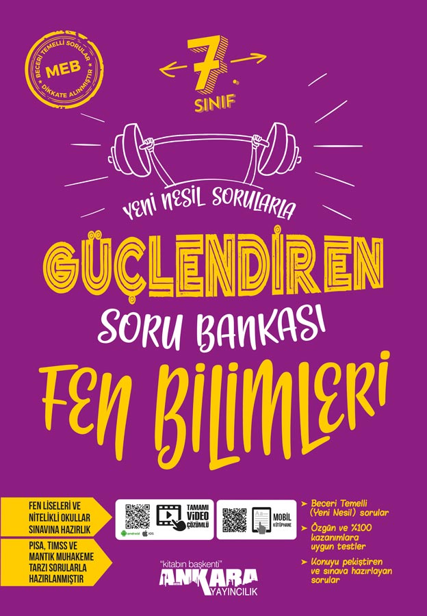 Ankara Yayınları 7. Sınıf Fen Bilimleri Güçlendiren Soru Bankası