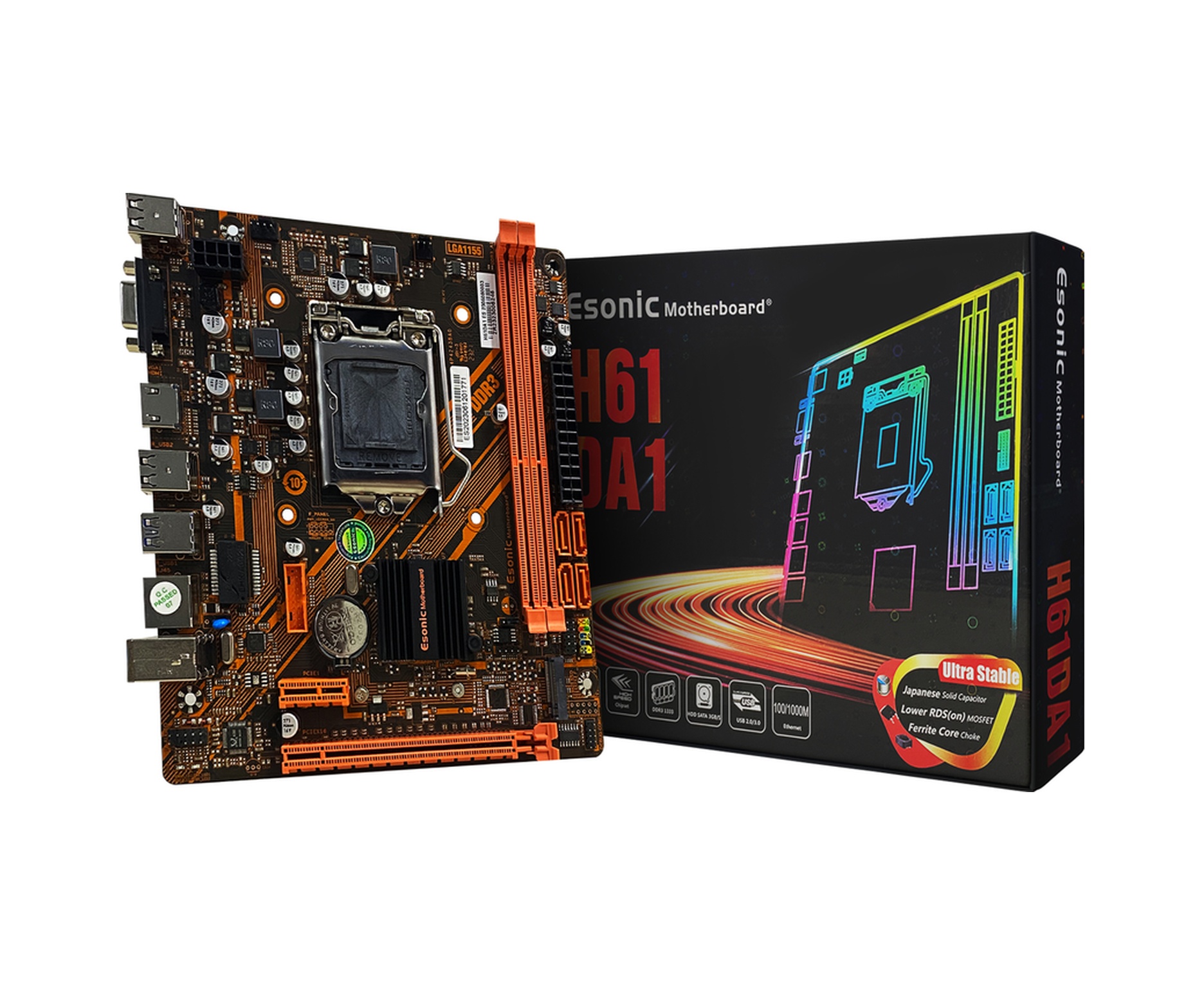 Esonic H61DA1 Intel H61 1600 MHz DDR3 Soket 1155 mATX Anakart