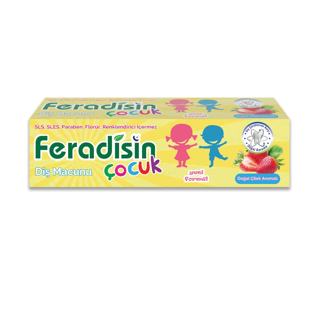 Feradisin Çilek Aromalı Çocuk Diş Macunu 50 ML
