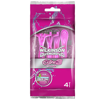 Wilkinson Extra 3 Beauty - Oynar Başlıklı Kullan At Tıraş Bıçağı 4'lü Paket