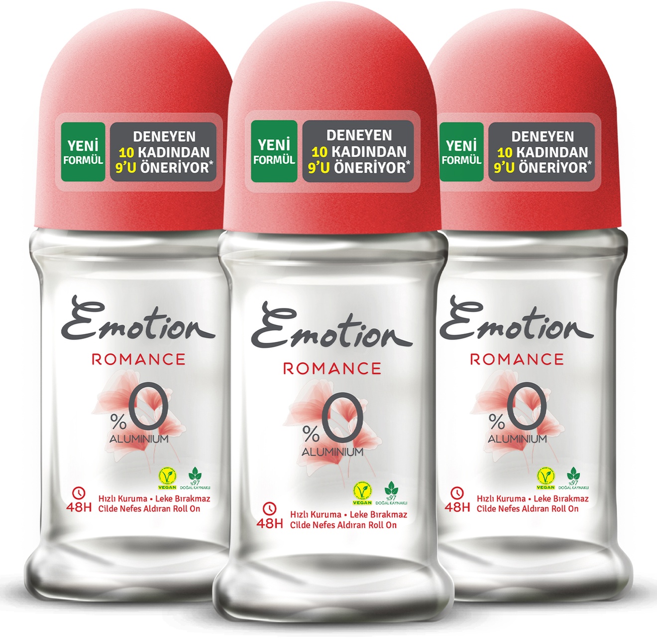 Emotion Romance Kadın Roll On 3 x 50 ML