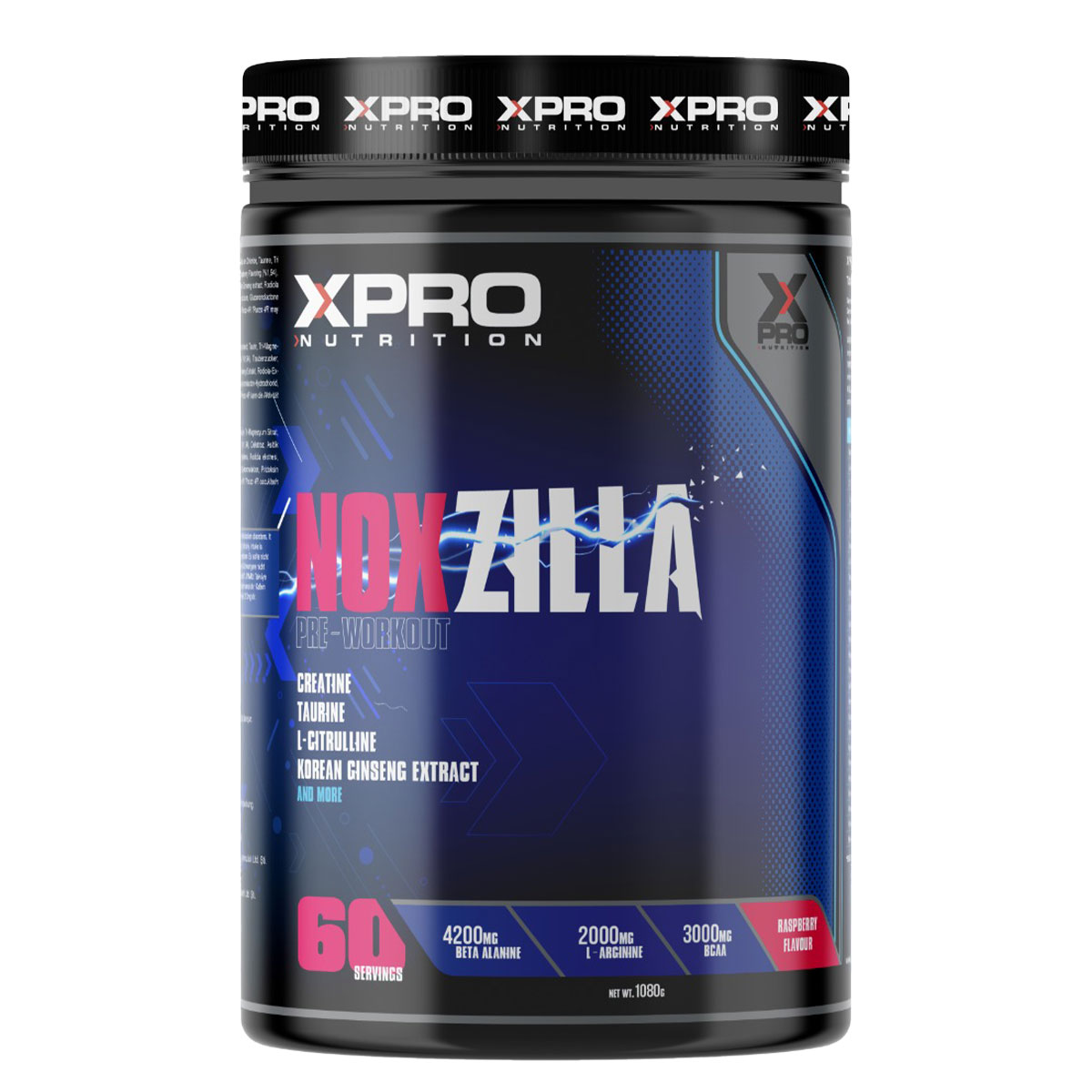 Xpro Noxzilla Pre-workout 1080 G Ahududu