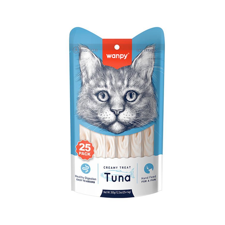 Wanpy Ton Balıklı Sıvı Krema Kedi Ödülü 25 x 14 G