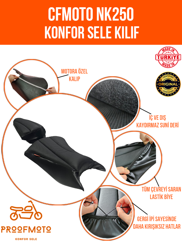 Cfmoto Nk250 Konfor Sele Kılıf Motora Özel