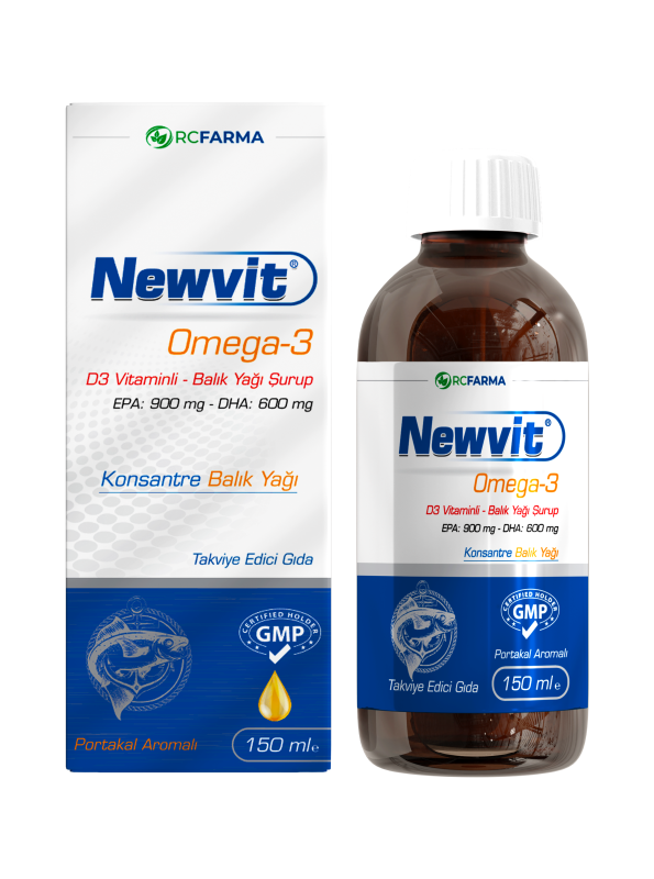 Newvit 150 ml Omega-3 D3 Vitaminli Şurup