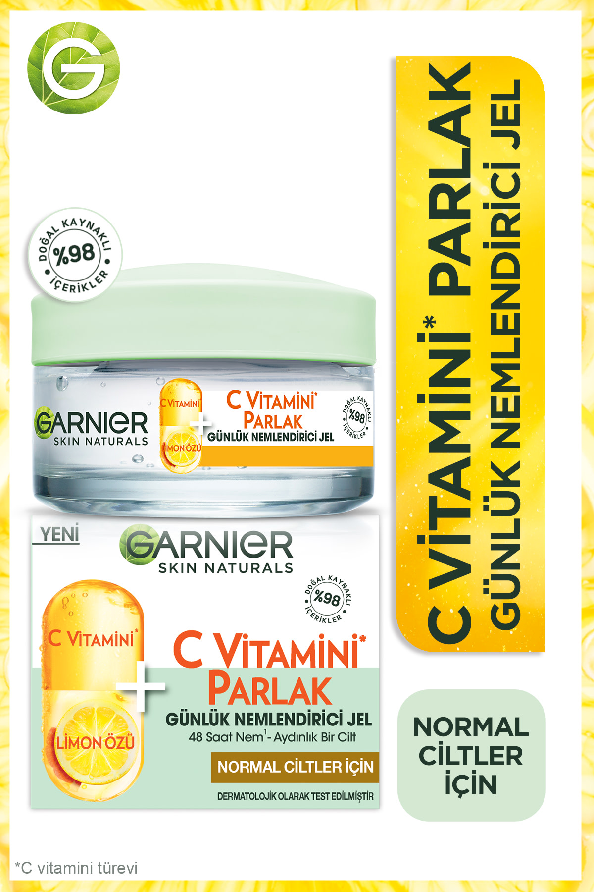 Garnier C Vitamini Parlak Günlük Nemlendirici Jel 50 ML