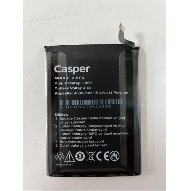 Casper Via E4 Batarya Pil