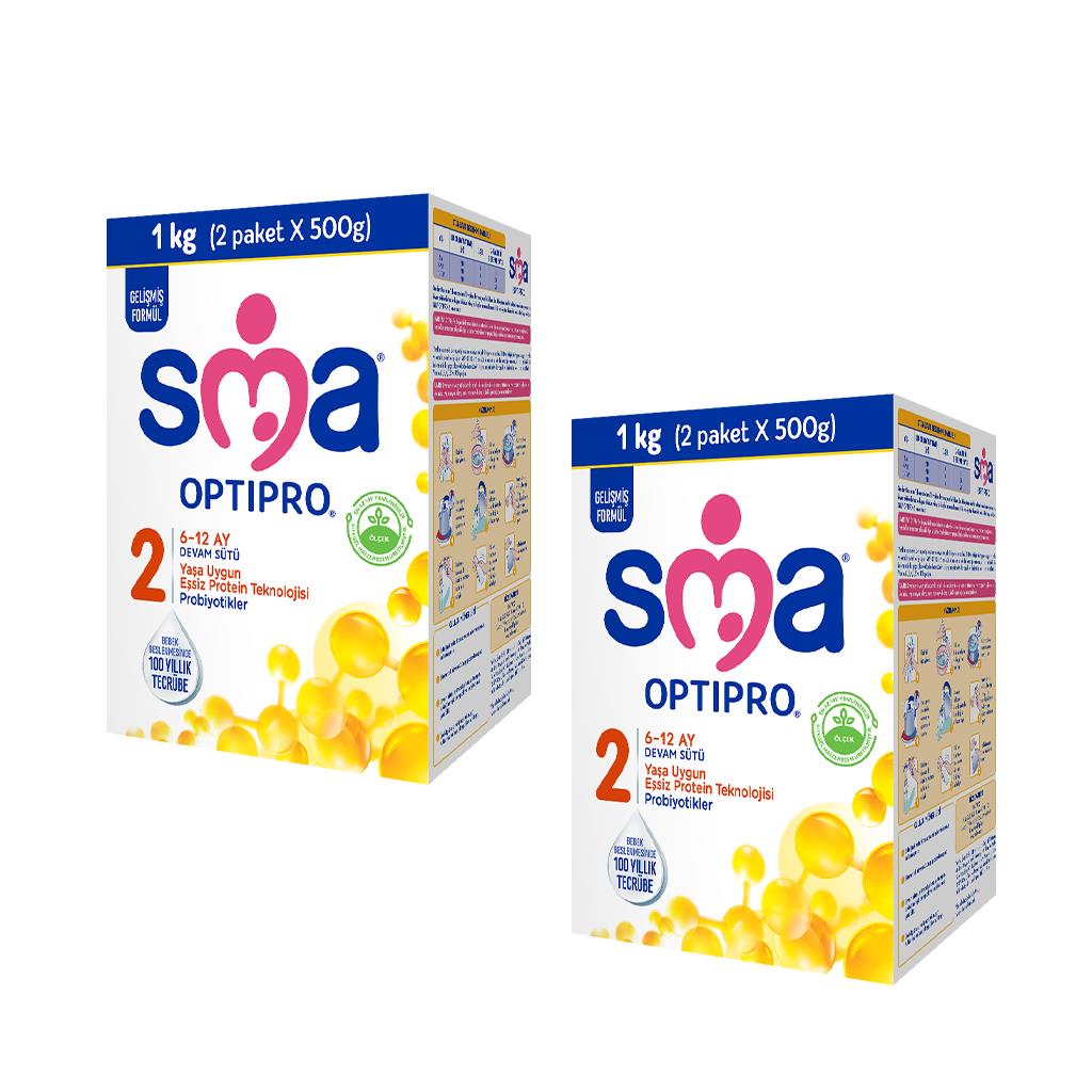 SMA Optipro Probiyotik 2 Devam Sütü 1000 gr x 2 Adet