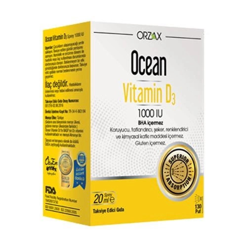 Ocean Vitamin D3 1000 Iu Sprey  20 Ml