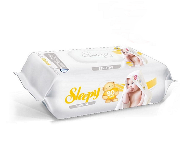 Sleepy Sensitive Hassas Ciltlere Özel Islak Bebek Havlusu 12 X 90'Lı