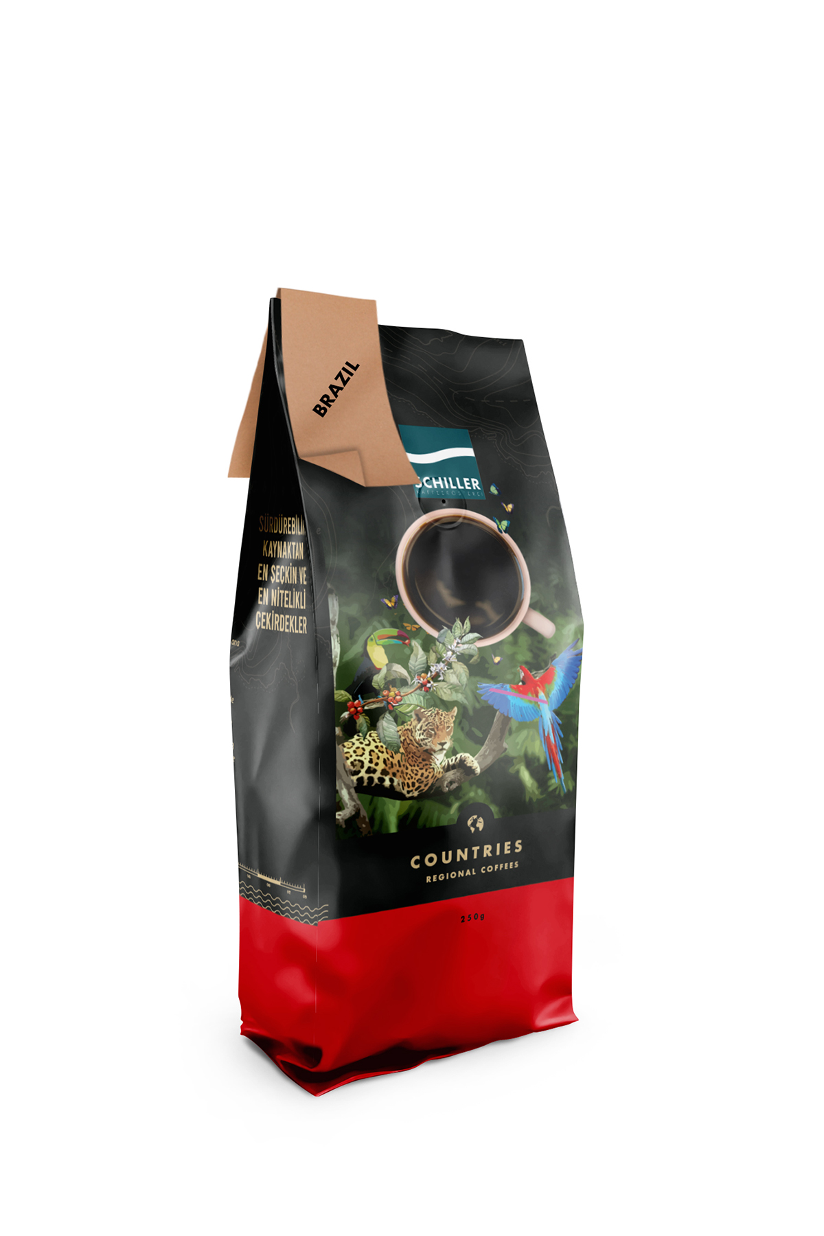 Schiller Kaffeerösterei Countries Brazil Single Origin Filtre Kahve 250 G