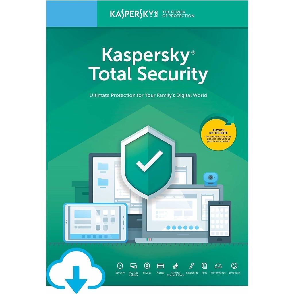 Kaspersky Total Security Virüs Programı 2022 TR 1 Kullanıcı 1 Yıl