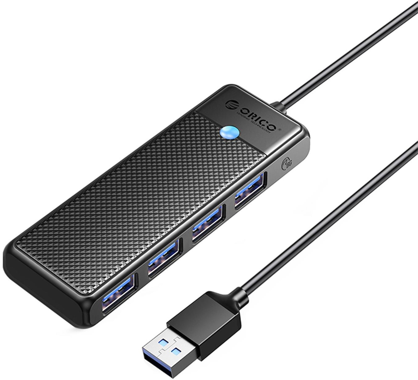 Orico PAPW4A-U3-015-BK 4 Portlu USB 3.0 Yüksek hızlı 5Gbps HUB Çoklayıcı Siyah