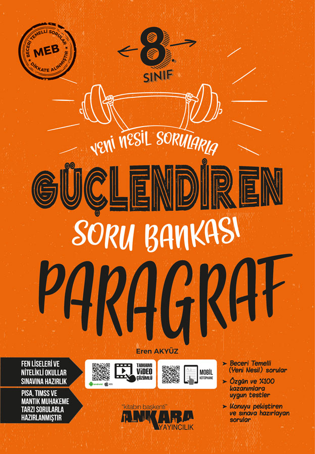 Kitapuzmanı-8.Sınıf Güçlendiren Paragraf Soru Bankası Ankara Yay