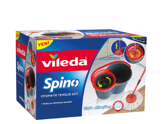 Vileda Spino Otomatik Sıkmalı Temizlik Seti Mop