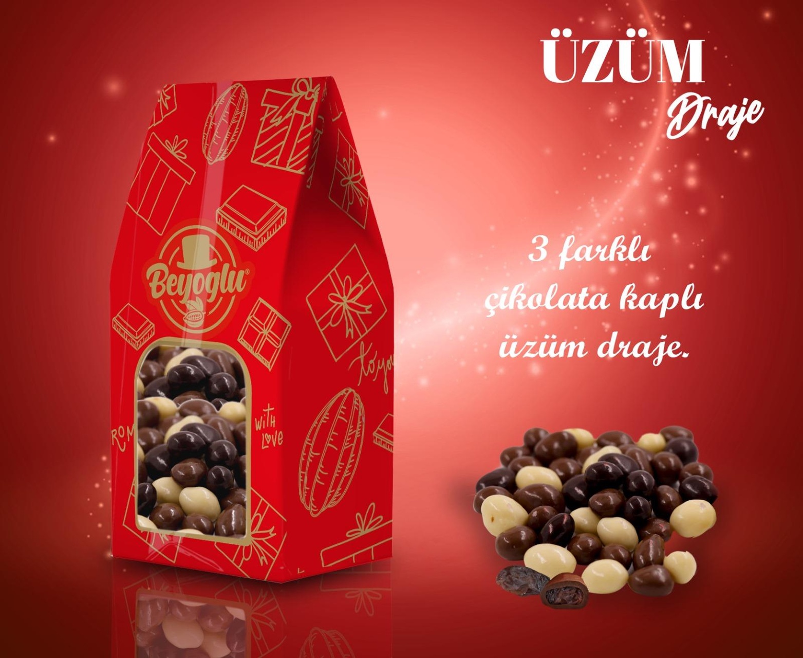 Beyoğlu Çikolata Çikolata Kaplı Üzüm Draje 200 G