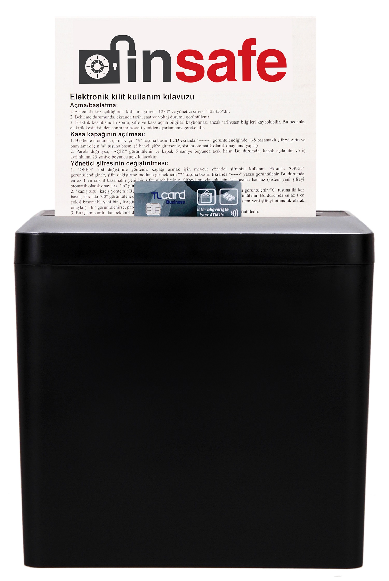 Baove PS510 Evrak İmha Makinesi ve Kağıt İmha, Kredi Kartı İmha Makinesi - Çapraz Kesim - 9 L