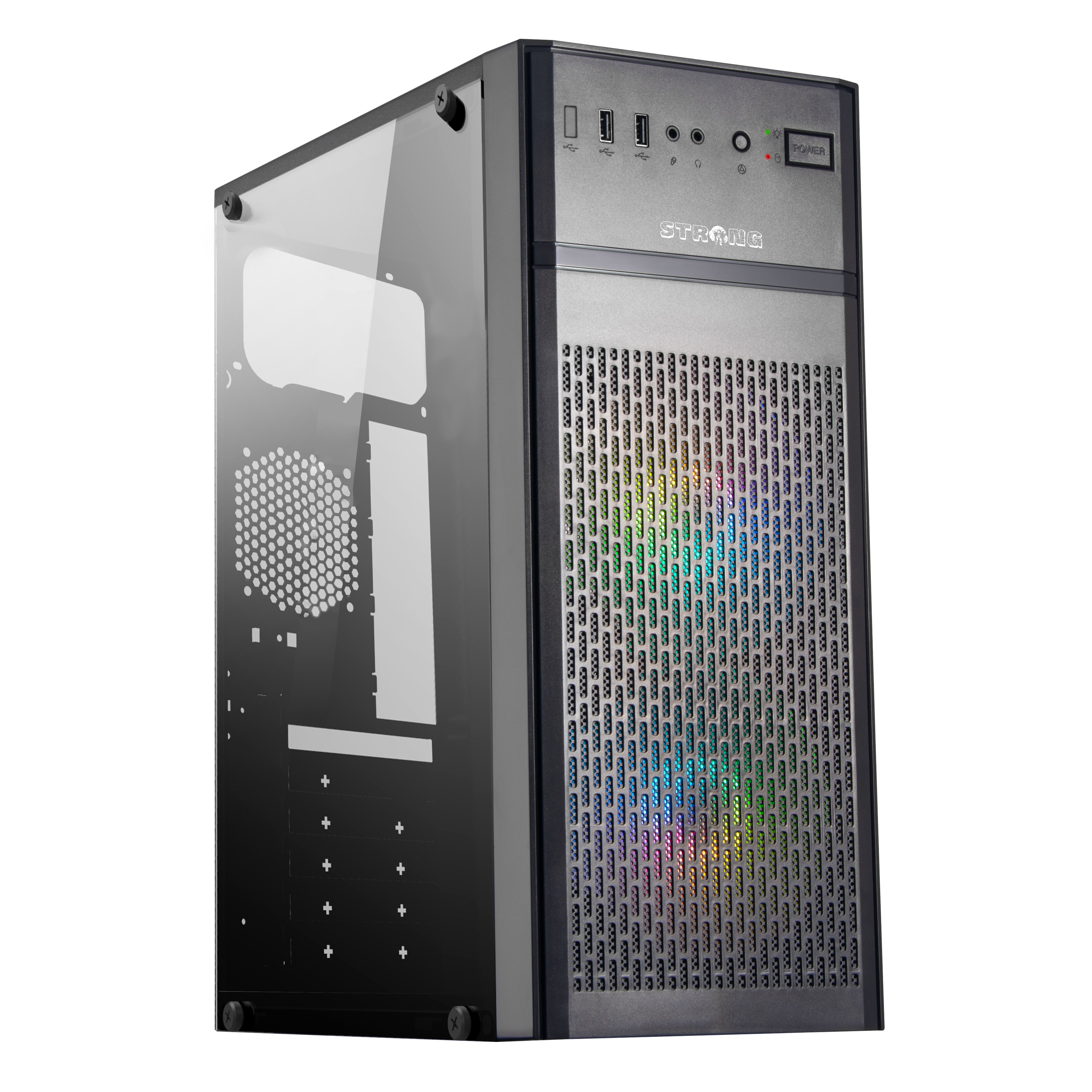 Strong Murky 2x 120mm Rainbow Fanlı Atx Mesh Gaming Bilgisayar Kasası Powersız