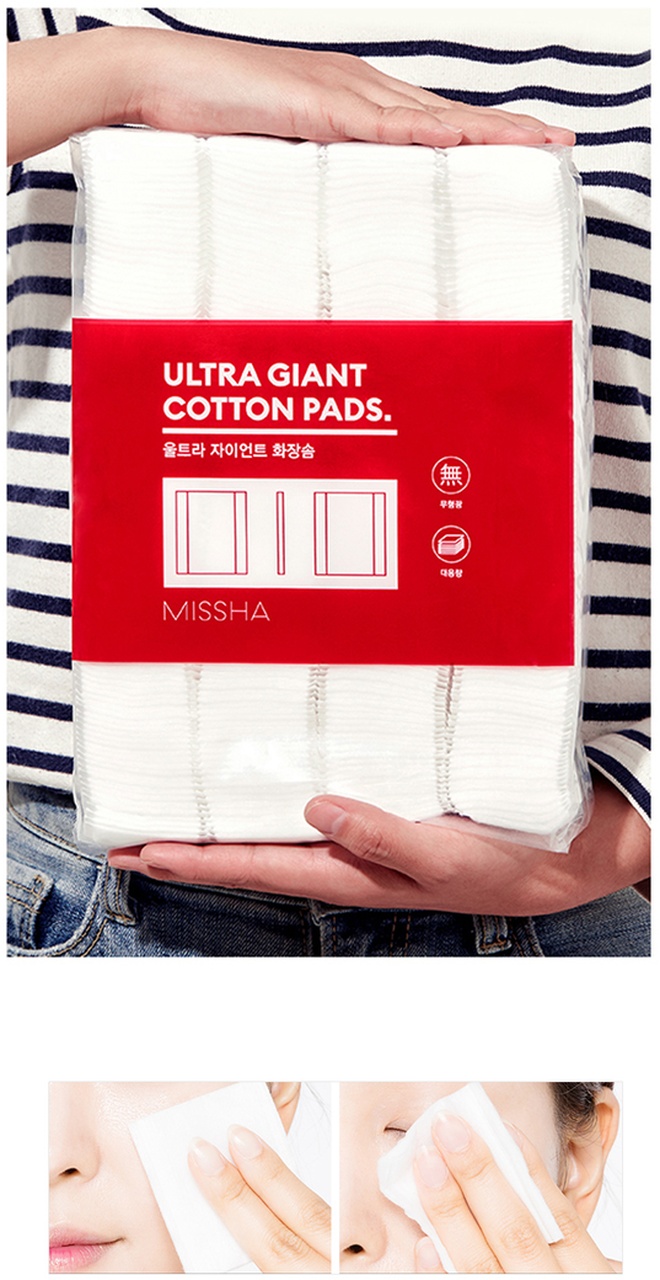 Missha Ultra Giant Cotton Pads Makyaj Temizleme Pedi 400'lü