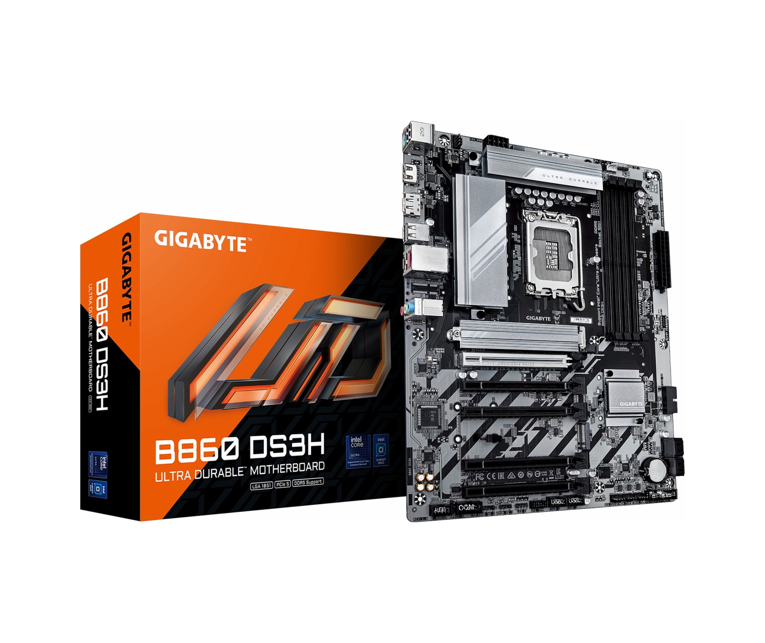 Gigabyte B860 Ds3h Ddr5 9066mhz Oc M.2 Hdmı/dp/usb-c Pcıe 5.0 1851p Atx Anakart