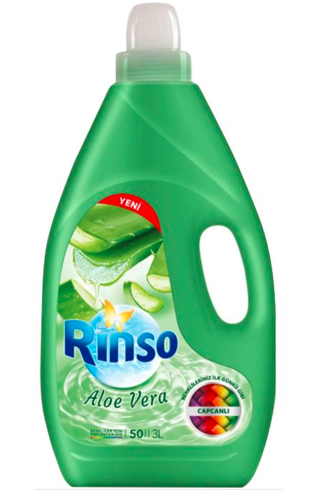 Rinso Aloe Vera Renkliler Sıvı Çamaşır Deterjanı 50 Yıkama 3 L