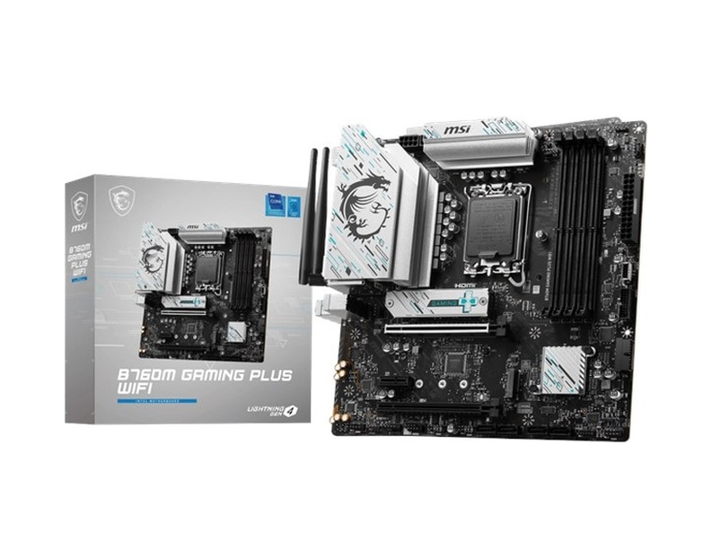 MSI B760M Gaming Plus WIFI Intel B760 6800 MHz (OC) DDR5 Soket 1700 ATX Anakart