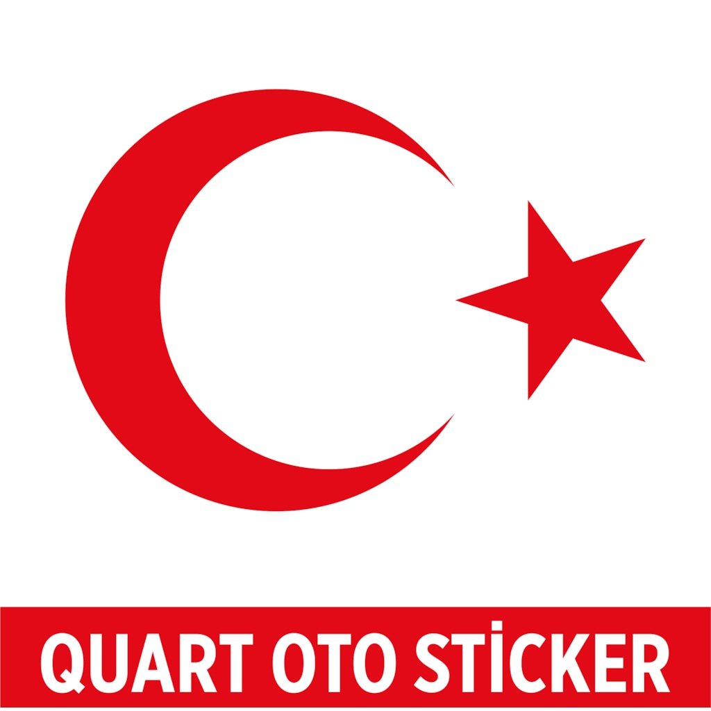 Ay Yıldız Sticker - Türk Bayrağı Sticker