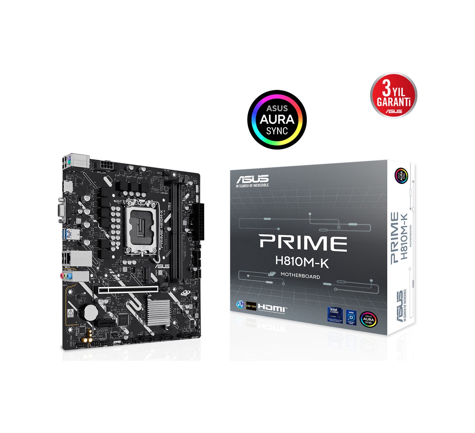 Asus Prıme H810m-k Ddr5 Hdmı Pcıe 4.0 1851p Matx