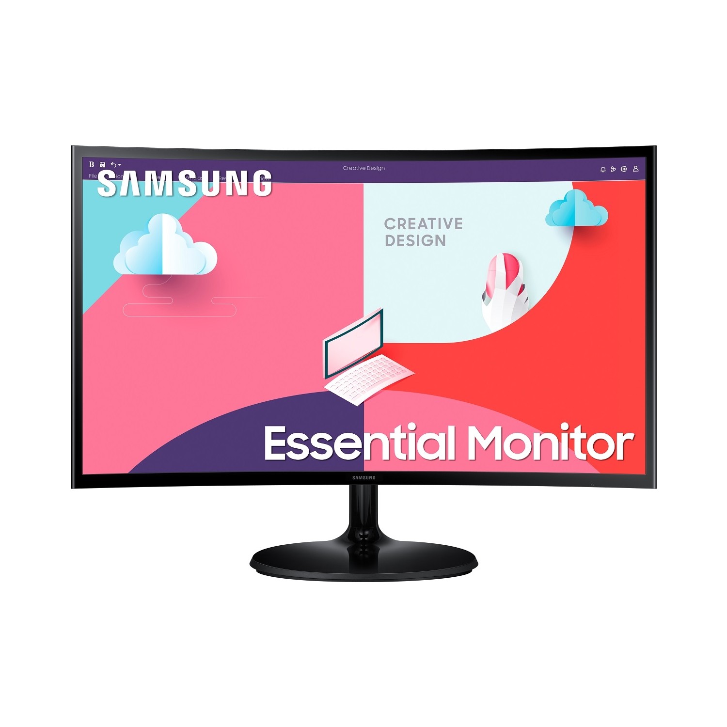 Samsung Essential LS24C362EAUXUF 24" 4 MS 75 Hz FreeSync Full HD Curved VA LED Monitör
