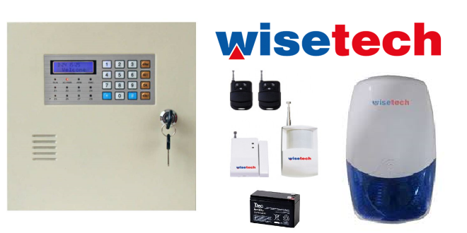 Wisetech Ws-244 Cenova Kablosuz Alarm Panel Sistemi Full Set