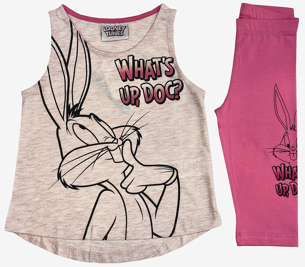 Looney Tunes Kız Çocuk Tshirt Tayt Takım 3-14 Yaş 3558-v1