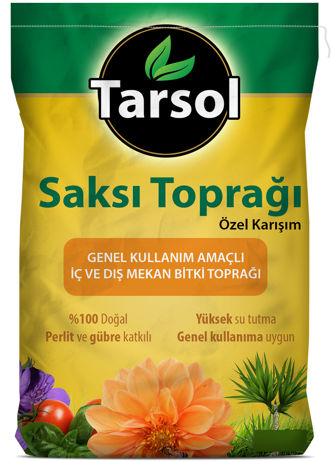 Tarsol Torf Saksı ve Çiçek Toprağı Özel Formül 20 L