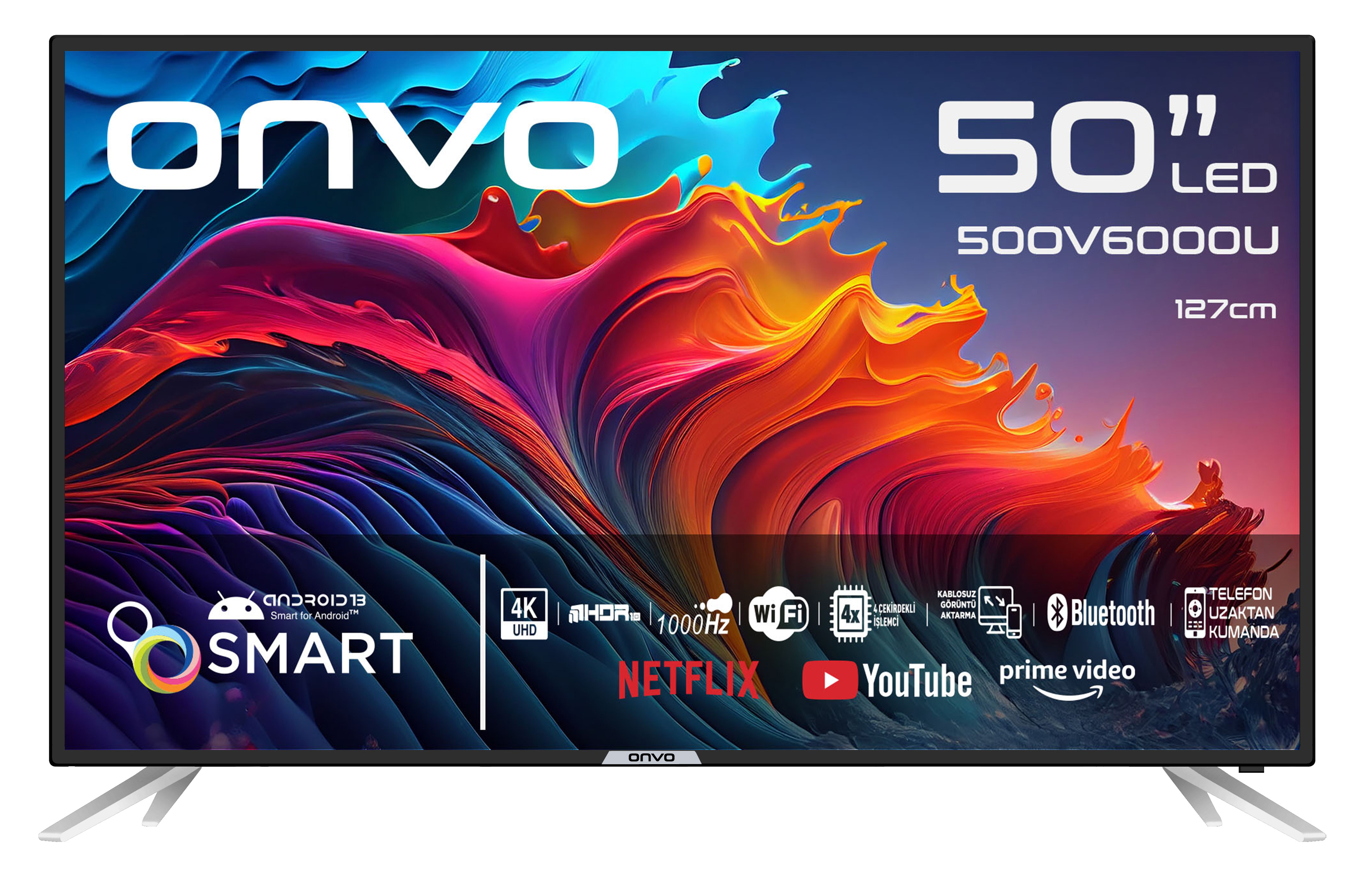 Onvo 50OV6000U 50" 4K Ultra HD Android Smart LED TV