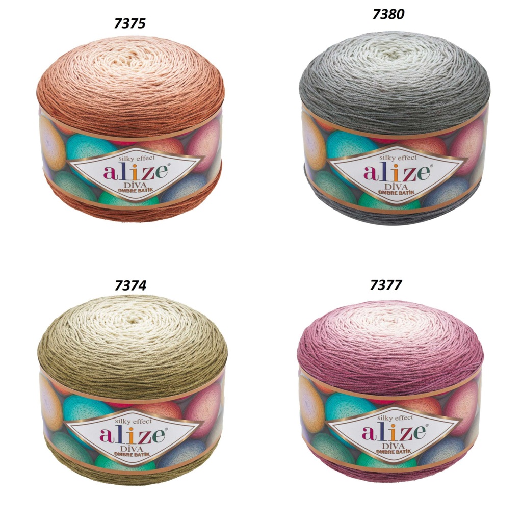 Alize Diva Ombre Batik 250 Gr Mevsimlik Farklı Renkler Mevcuttur (434135817)