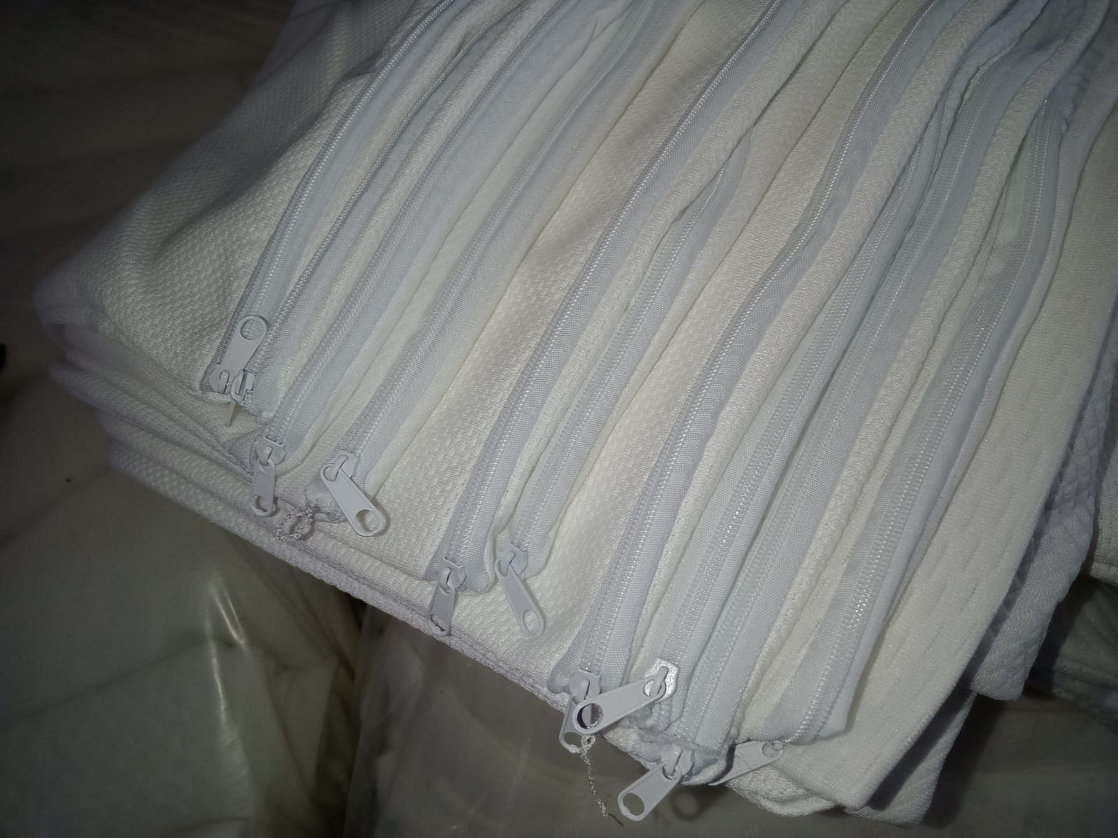 Bambu Petekli Yastık Alezi Fermuarlı Yastık Kılıfı 50x70 CM 1 Adet Beyaz