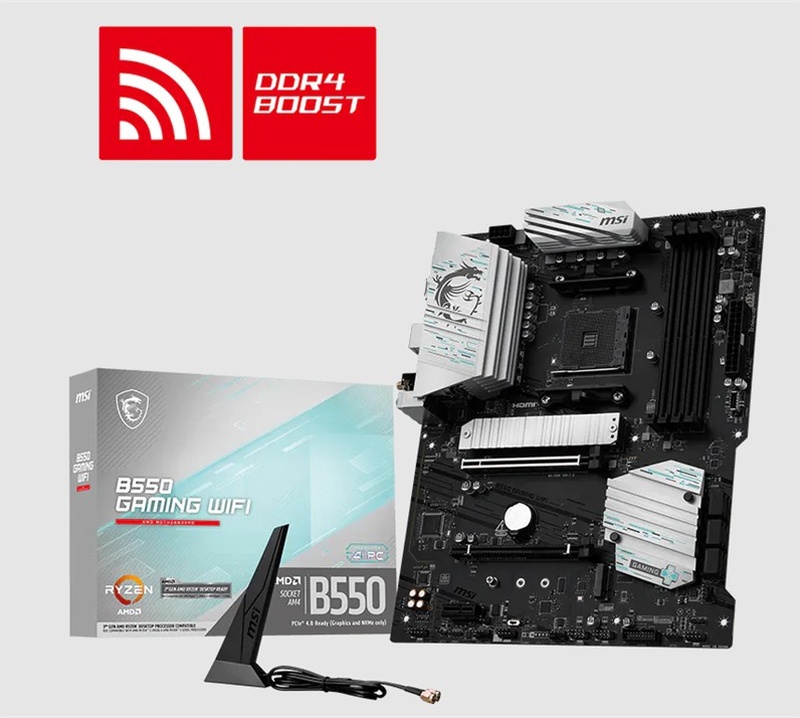 Msı B550 Gamıng Wıfı Ddr4 4866mhz 1xhdmı 1xdp 2xm.2 Usb Atx Am4 Amd Am4 5000/5000 G/4000 G /3000 Serisi İle Uyumlu