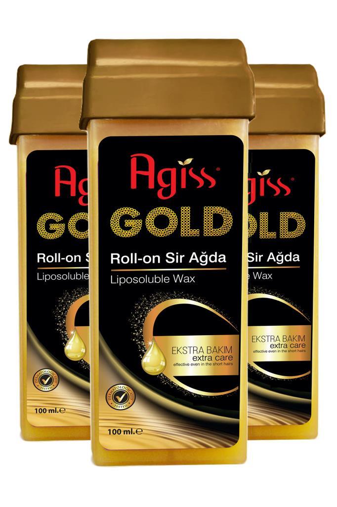 Agiss Gold Roll-On Sir Ağda 3 x 100 ML