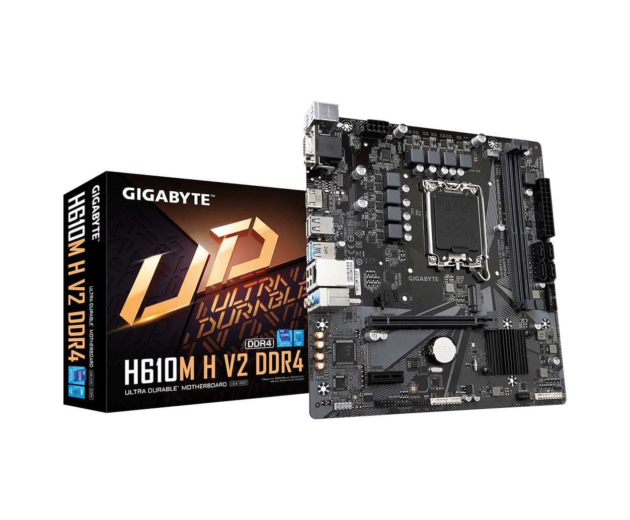 Gigabyte H610M H V2 DDR4 Intel H610 3200 MHz DDR4 Soket 1700 mATX Anakart