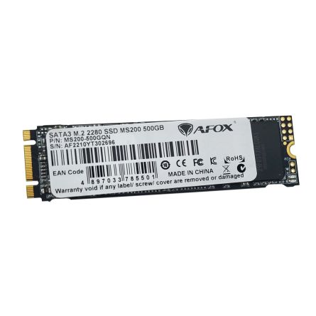 AFOX SSD 500GB M.2 2280 SATA3 3D QLC MS200-500GQN