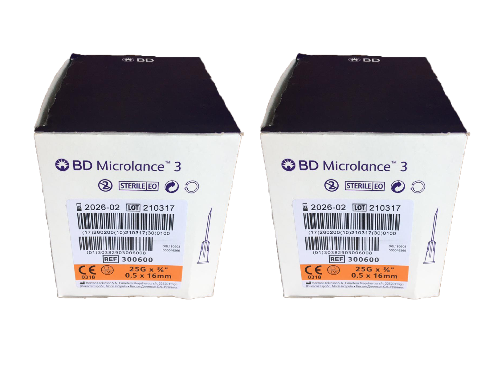 Bd Microlance Turuncu Iğne Ucu 25G X 0,5*16MM (100 Adet) X2 KUTU