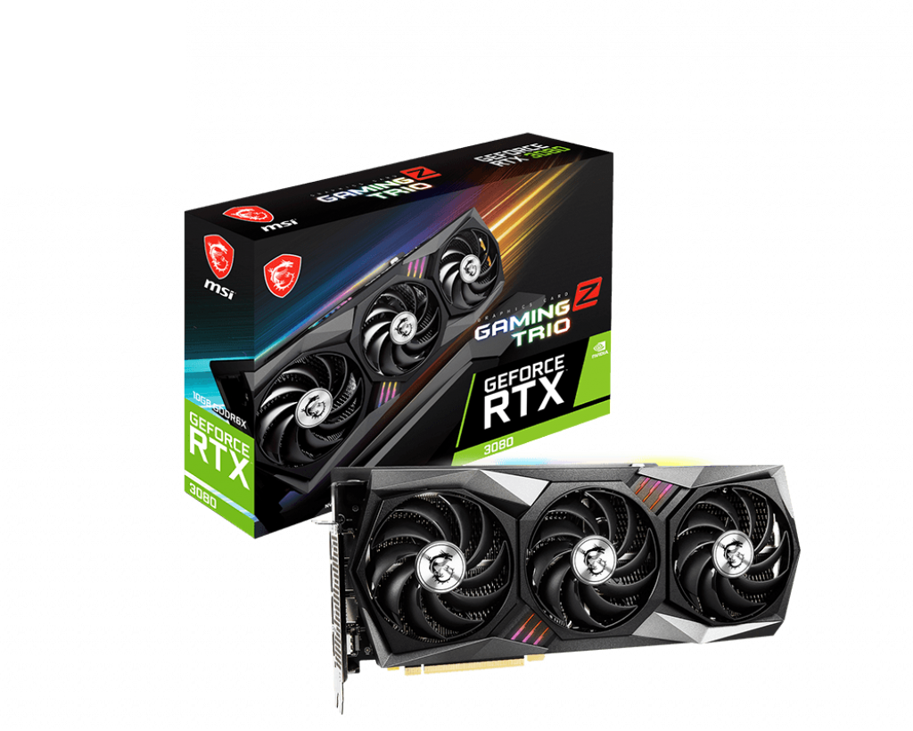 MSI NVIDIA GeForce RTX 3080 Gaming Z Trio LHR 10 GB GDDR6X 320 Bit Ekran Kartı