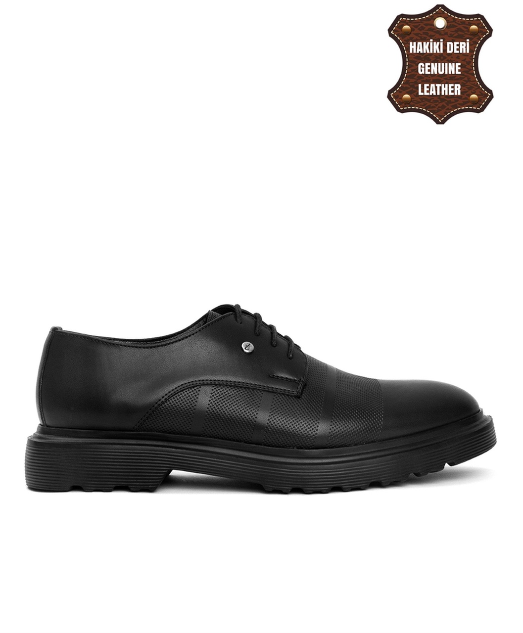 Elit Btk376 Erkek Hakiki Deri Klasik Ayakkabı Siyah-siyah
