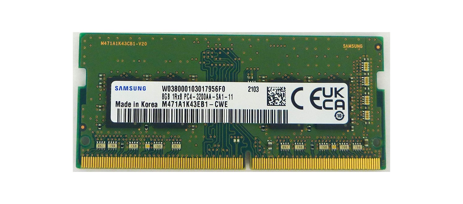 Samsung M471A1K43EB1-CWE 8 GB DDR4 3200 MHz CL22 Notebook Ram