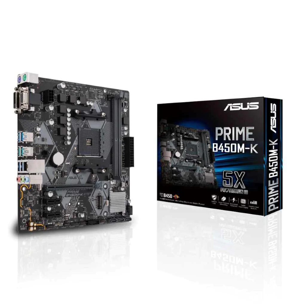 Asus Prime B450M-K AMD B450 4400 MHz (OC) DDR4 Soket AM4 mATX Anakart
