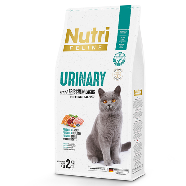 Nutri Feline Urinary Böbrek Sağlığı Glutensiz Somonlu Düşük Tahıllı Yetişkin Kedi Maması 2 KG