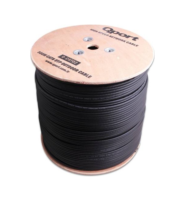 Q Port Q-Cato2 500 Metre Cat6 Utp Outdoor 23 Awg Makaralı Kablo