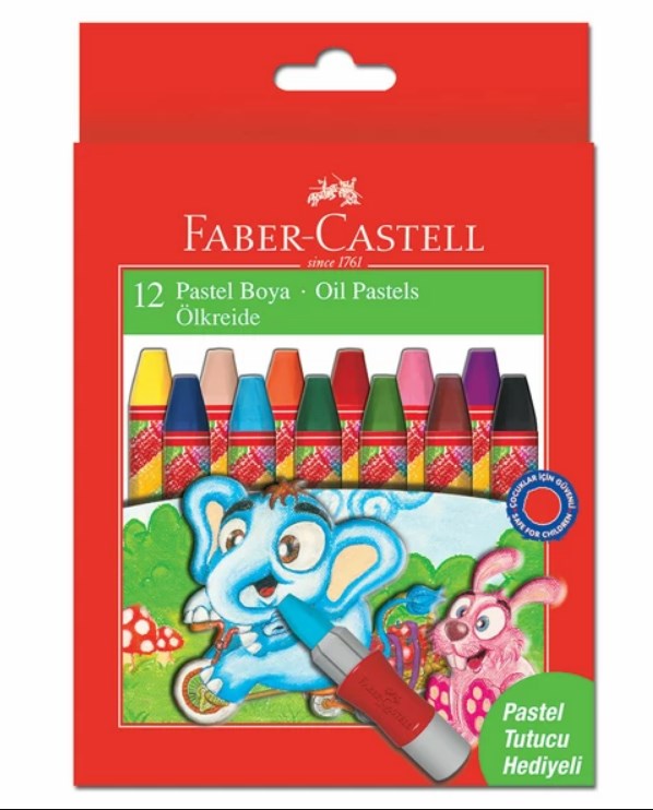 Faber Castell Pastel Boya 12'Li Ve Pastel Tutucu