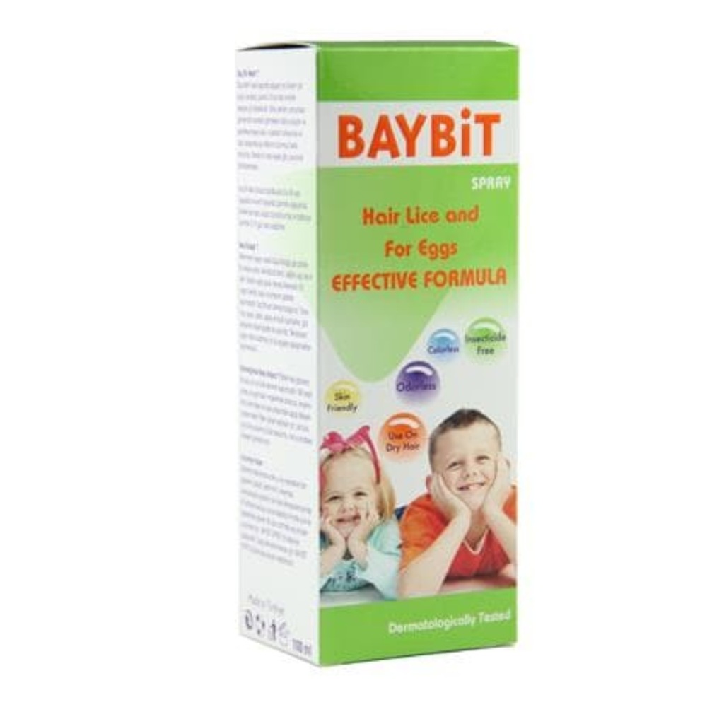 Baybit Sprey Saç Biti ve Yumurtalar için Etkili Spray 100 ML